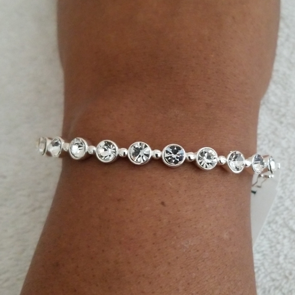 New Ralph Lauren Crystal Bangle Bracelet - Picture 3 of 5